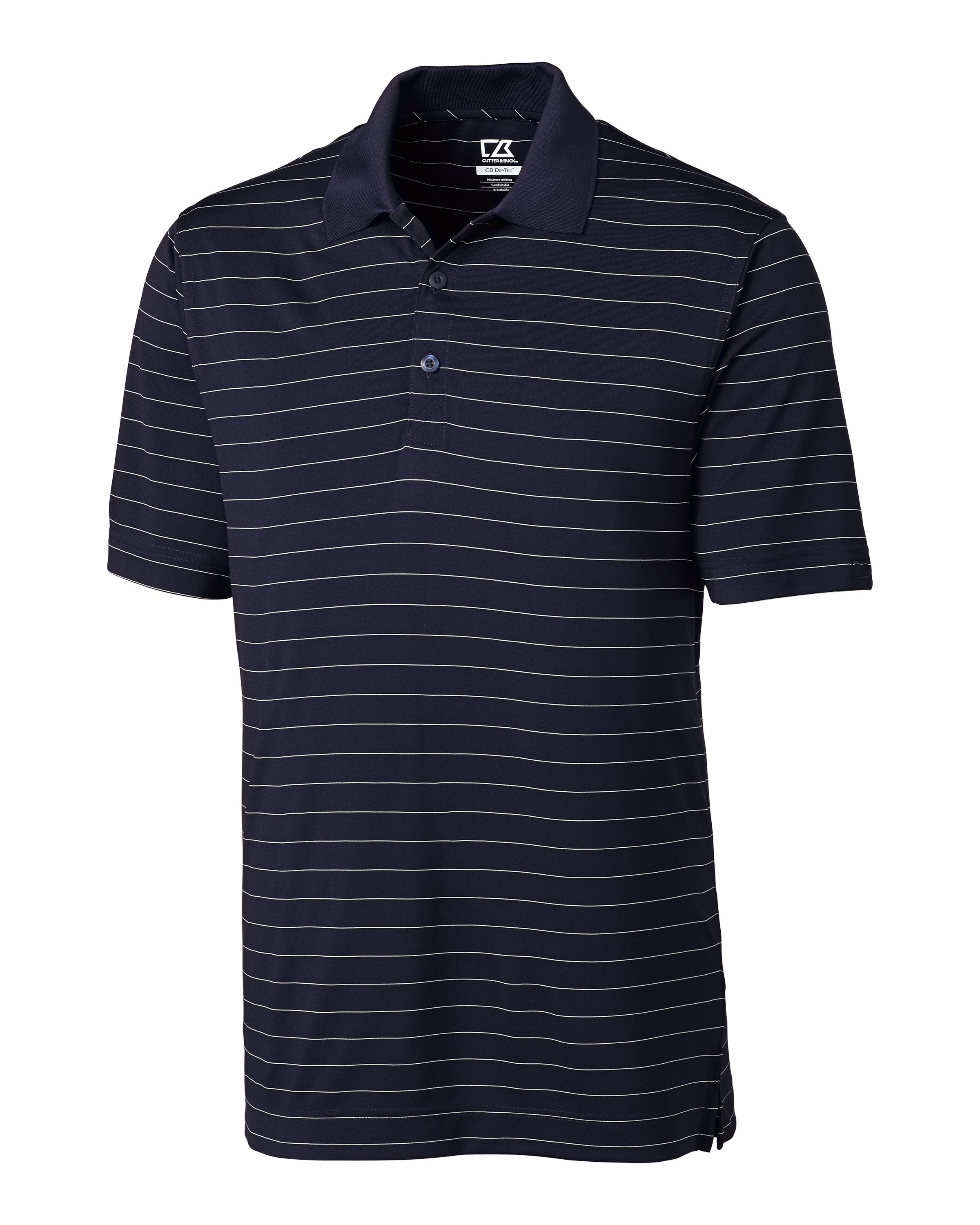 Cutter \u0026 Buck DryTec Franklin Striped Performance Golf Polo